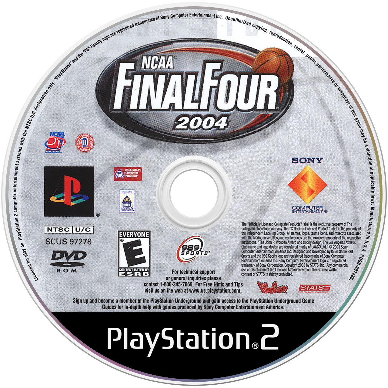 NCAA Final Four 2004 media 4 for Playstation 2